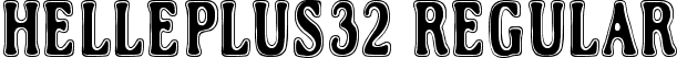 Helleplus32 Regular font - Helleplus32.ttf