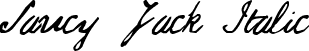 Saucy Jack Italic font - Saucy Jack.ttf