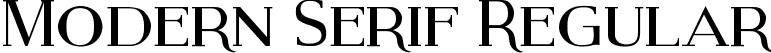 Modern Serif Regular font - Modern Serif.ttf