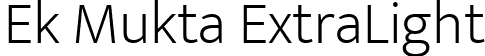 Ek Mukta ExtraLight font - EkMukta-ExtraLight.ttf