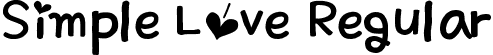 Simple Love Regular font - Simple Love.ttf