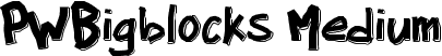 PWBigblocks Medium font - PWBigblocks.ttf