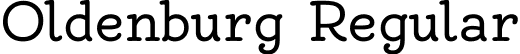 Oldenburg Regular font - Oldenburg-Regular.ttf