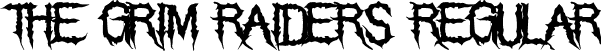 The Grim Raiders Regular font - TheGrimRaiders-Regular.ttf