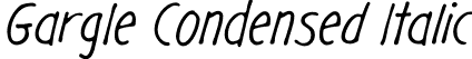 Gargle Condensed Italic font - gargle cd it.otf