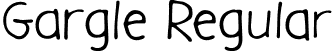 Gargle Regular font - gargle rg.otf