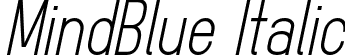 MindBlue Italic font - MindBlue_italic_demo.otf