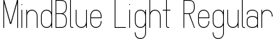 MindBlue Light Regular font - MindBlue_light_demo.otf