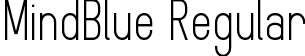 MindBlue Regular font - MindBlue_regular_demo.otf