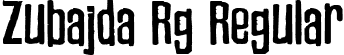 Zubajda Rg Regular font - Zubajda Rg.ttf