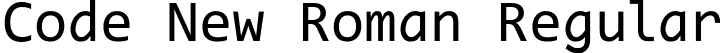 Code New Roman Regular font - Code New Roman.otf