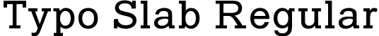 Typo Slab Regular font - TypoSlab_demo.otf