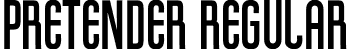 Pretender Regular font - pretender.otf