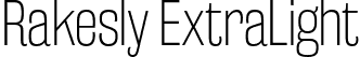 Rakesly ExtraLight font - rakesly el.otf