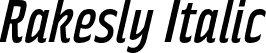 Rakesly Italic font - rakesly rg it.otf