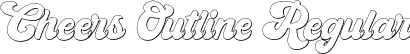 Cheers Outline Regular font - Cheers Outline.otf