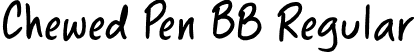 Chewed Pen BB Regular font - ChewedPenBB.otf