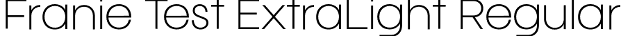 Franie Test ExtraLight Regular font - FranieVariableTest-ExtraLight.otf