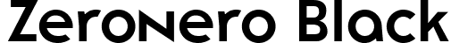 Zeronero Black font - zeronero.ttf