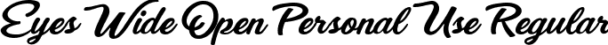 Eyes Wide Open Personal Use Regular font - Eyes Wide Open Personal Use.ttf