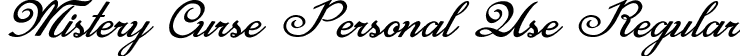 Mistery Curse Personal Use Regular font - Mistery Curse Personal Use.ttf