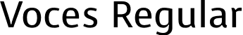 Voces Regular font - Voces-Regular.ttf