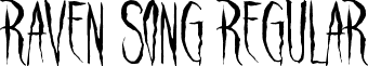 Raven Song Regular font - Raven Song.otf