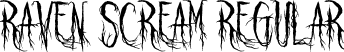 Raven Scream Regular font - Raven Scream.otf