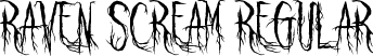 Raven Scream Regular font - Raven Scream.ttf