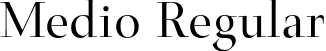 Medio Regular font - medio.otf