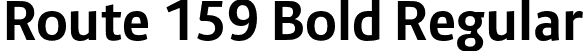 Route 159 Bold Regular font - Route159-Bold.otf