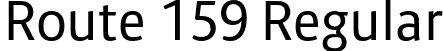 Route 159 Regular font - Route159-Regular.otf