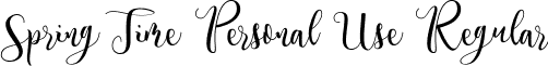 Spring Time Personal Use Regular font - SpringTime Personal Use.ttf