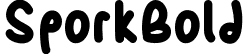 SporkBold font - SporkBold.ttf