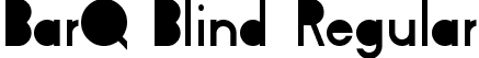 BarQ Blind Regular font - Barq_blind.ttf