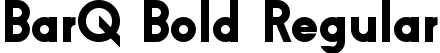 BarQ Bold Regular font - Barq_bold.ttf