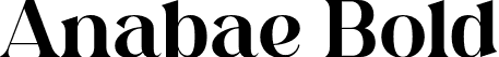 Anabae Bold font - Anabae Bold.otf