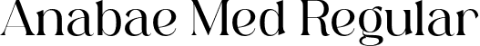 Anabae Med Regular font - Anabae Medium.otf