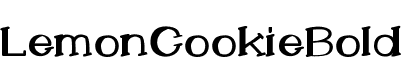 LemonCookieBold font - LemonCookieBold.ttf