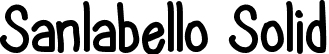 Sanlabello Solid font - Sanlabello.ttf