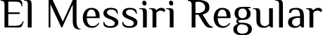 El Messiri Regular font - ElMessiri-Regular.ttf