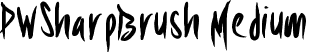 PWSharpBrush Medium font - PWSharpBrush.ttf