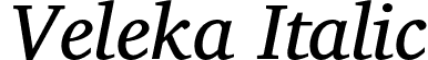 Veleka Italic font - Veleka-Italic.otf