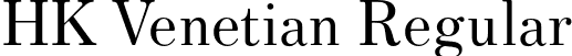 HK Venetian Regular font - HKVenetian-Regular.otf