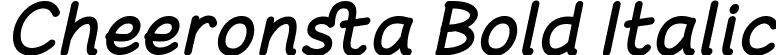 Cheeronsta Bold Italic font - Cheeronsta Bold Italic.otf