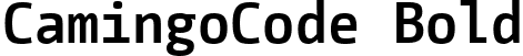 CamingoCode Bold font - CamingoCode-Bold.ttf