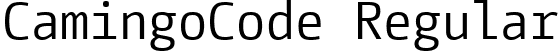 CamingoCode Regular font - CamingoCode-Regular.ttf