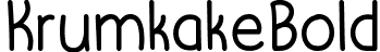 KrumkakeBold font - KrumkakeBold.ttf