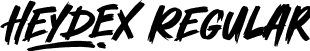 Heydex Regular font - heydex-gxkaq.ttf