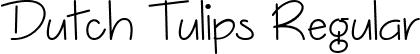 Dutch Tulips Regular font - Dutch Tulips - TTF.ttf